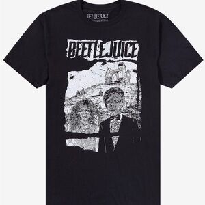 Hot Topic Black Beetlejuice Skeleton Graphic Tee